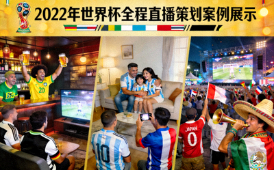 2022年世界杯全程直播策划案例展示 - 多国球迷观看直播场景